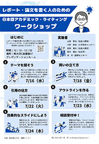 レポート・論文を書くのに慣れていない人向けのワークショップ